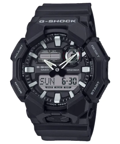 G-Shock negro con detalles en gris
