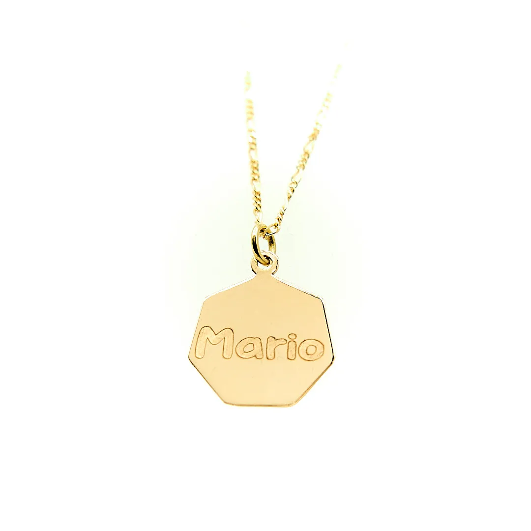 Colgante personalizado de oro